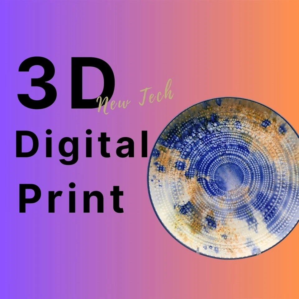 3D デジタルプリント磁器ディナープレート