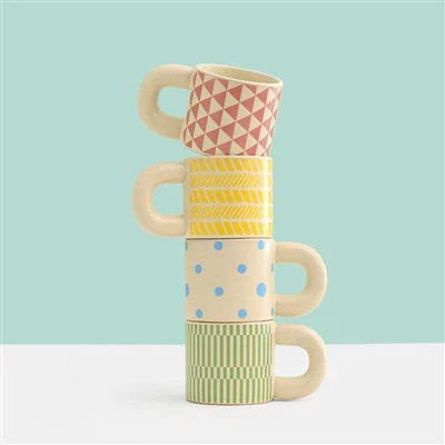 明るい色のコーヒー & ティー マグ 12.5 オンス