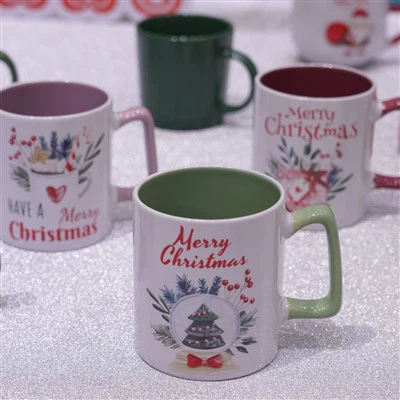 楽しいキャンディ色のクリスマスマグセット 4個セット